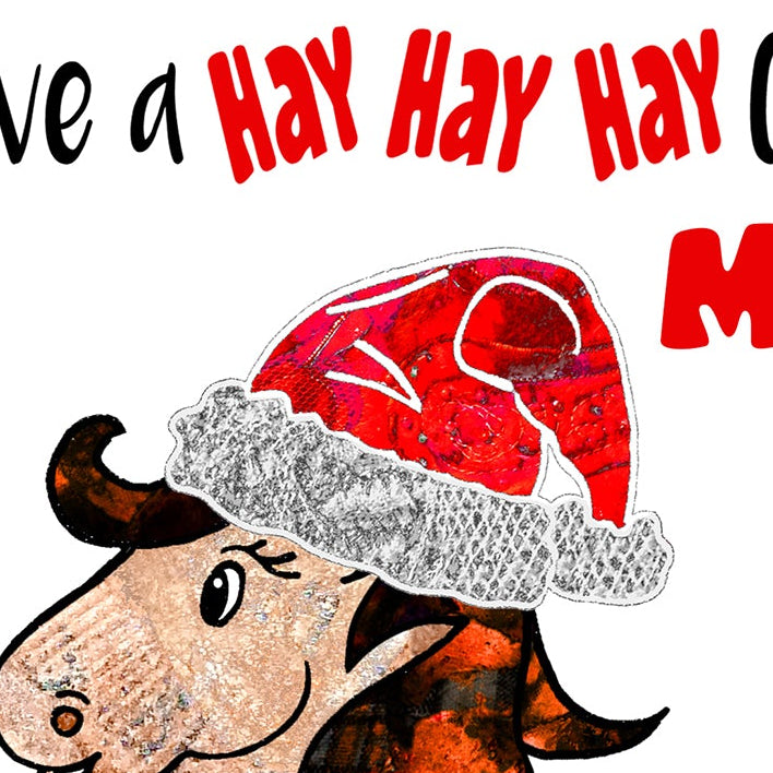 Horse Christmas Card, A5 Personalised Greeting Card