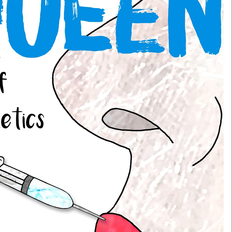 A5 Lip Fillers Birthday Personalised Card, Cosmetic Procedure, Queen of Aesthetics