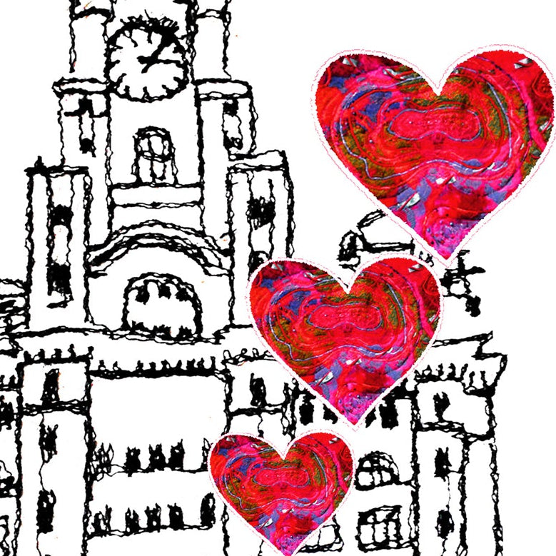 Personalised Liver Building Wedding Venue Card, Liverpool, Anniversary Card