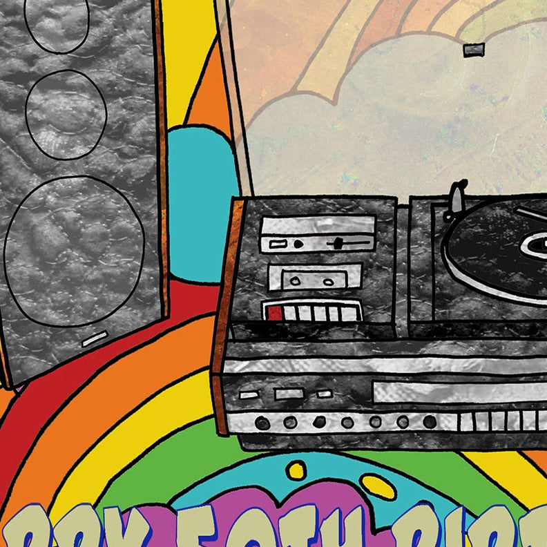 A5 Retro Music Lovers Personalised Card, Birthday Card for Men, Fathers day