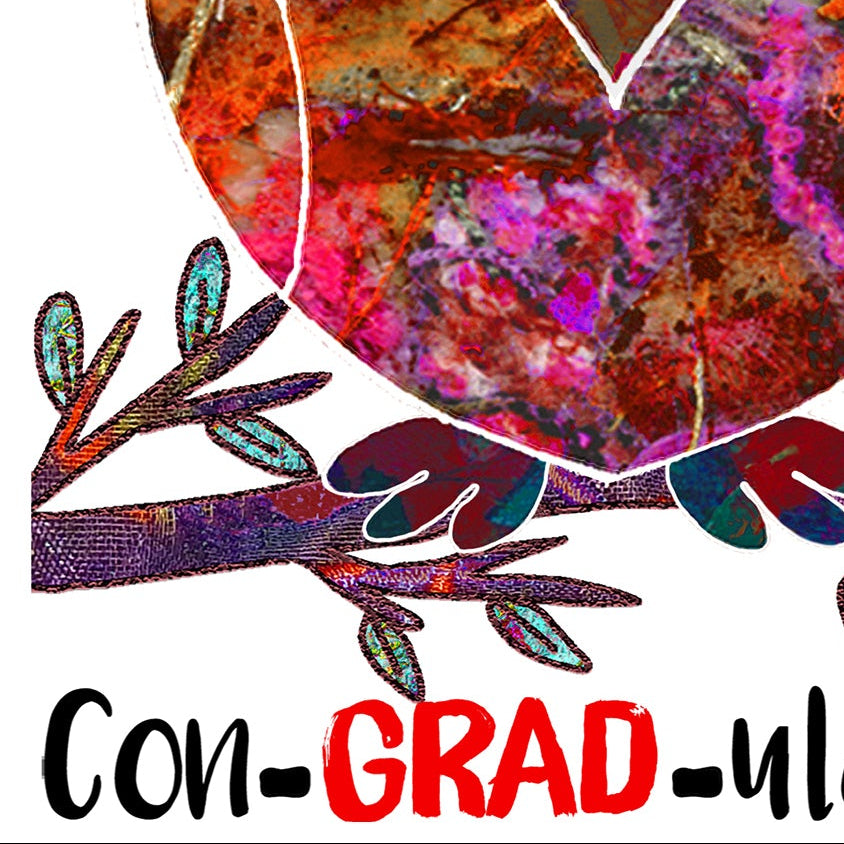 A5 Owl Graduation Personalised Card, University Congratulations, Student Card