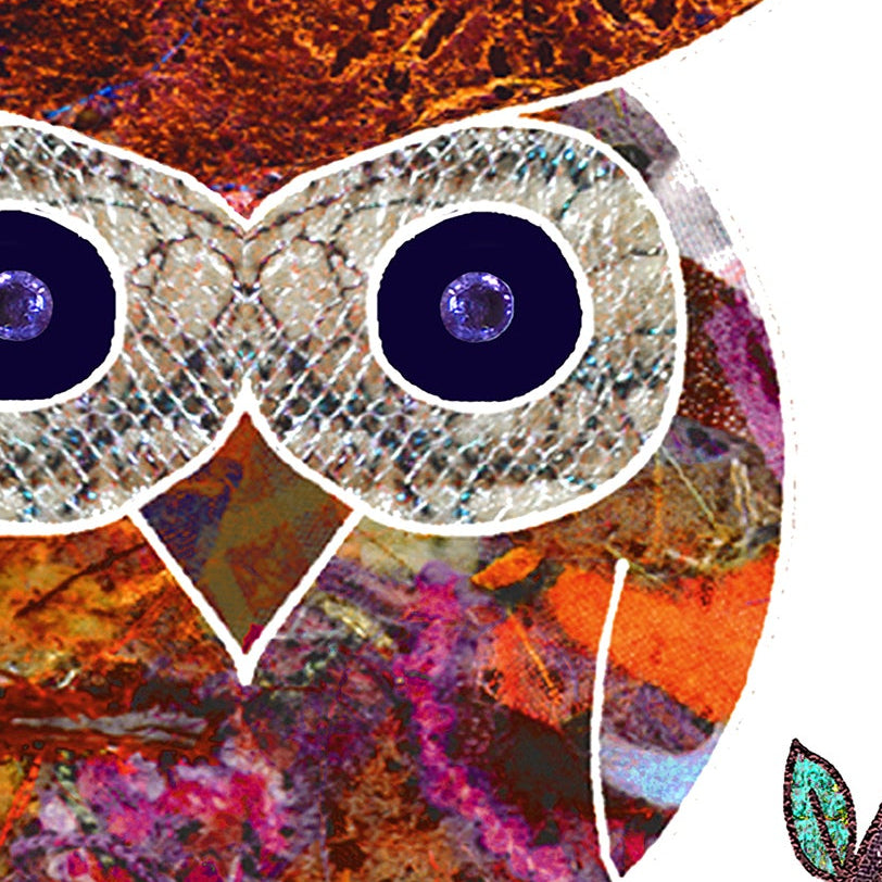 A5 Owl Birthday Personalised Card, Mother's Day Greeting Card