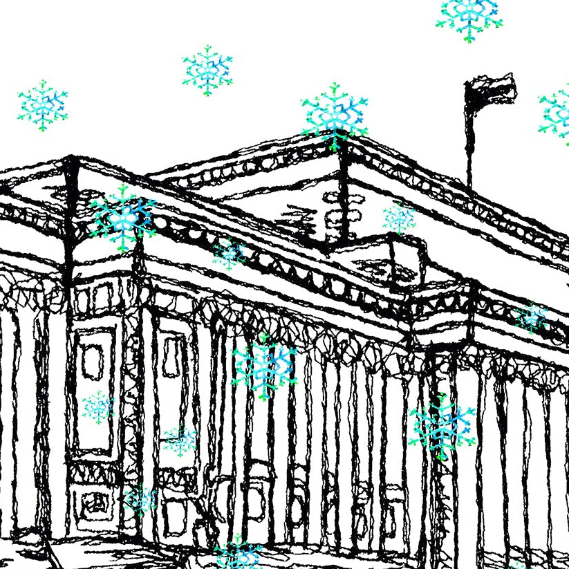 Personalised St George's Hall Christmas A5 Card, Liverpool Xmas Card