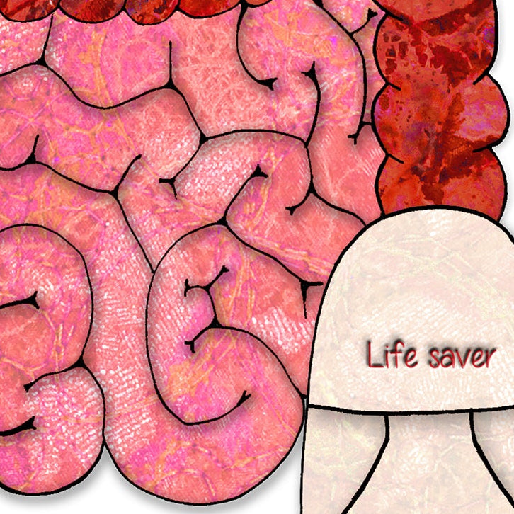 A5 Colostomy Stoma Surgery Get Well Personalised Card, Ileostomy, It's in the bag, Good Luck