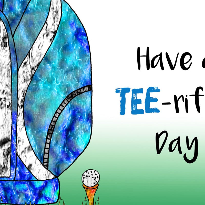 A5 Golf Birthday Personalised Card, Fathers Day, Card for Men